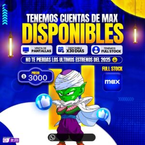 Max platino Pantalla